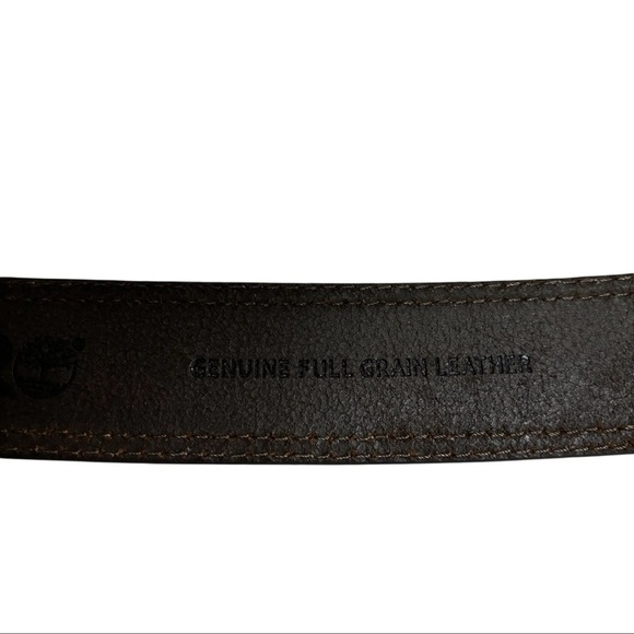 Timberland PRO Men's Genuine Brown Leather Belt Size 52 Casual - Picture 9 of 16